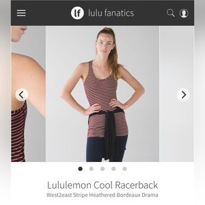 (6)Lululemon Cool Racer Back